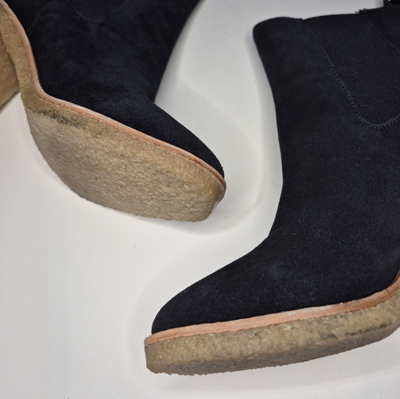 Lauren Ralph Lauren | Black Suede Marainna Chelsea Boot NWT Size 9 & 5 - Picture 11 of 16